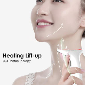 Skin Rejuvenation EMS LED Photon Therapy Neck Massager- USB Charging