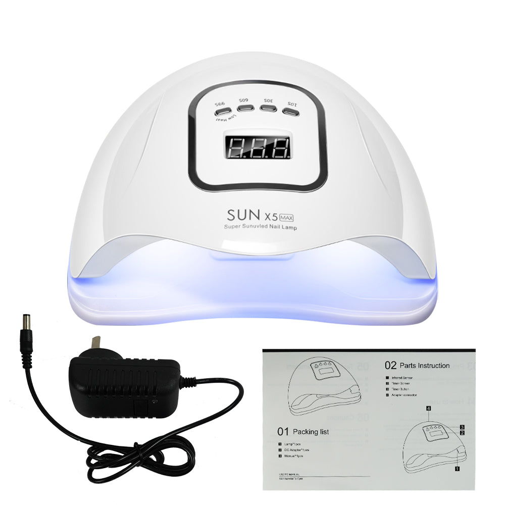 120W LED UV Nail Gel Dryer Curing Lamp- AU/US/UK/EU Plug