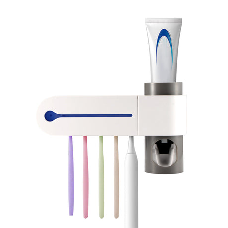 Antibacterial disinfection UV toothbrush holder- USB Charging