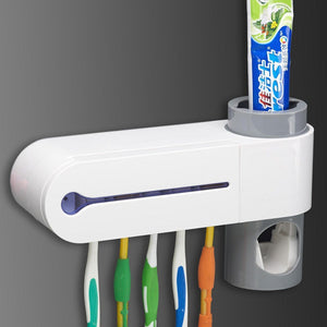 Antibacterial disinfection UV toothbrush holder- USB Charging