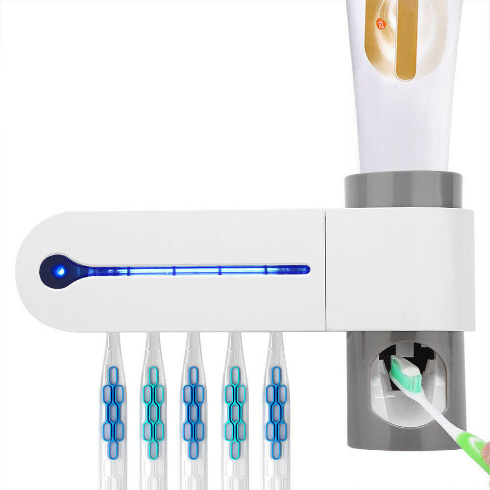 Antibacterial disinfection UV toothbrush holder- USB Charging