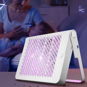 USB Rechargeable UV Electric Shock Mosquito Zapper Lamp