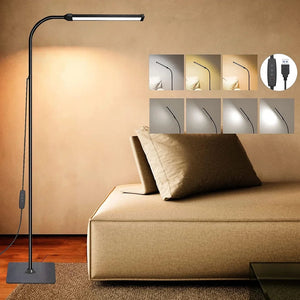 LED Floor Lamp Dimmable Floor Standing Light Adjustable Gooseneck Night Light