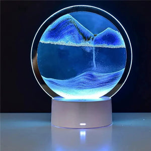 Sandscape Moving Sand Art LED Table Lamp