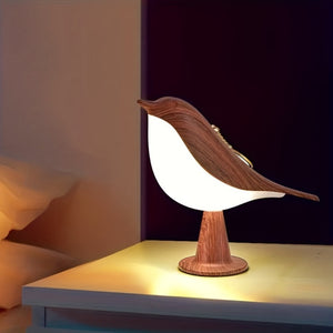 LED Night Light 3 Colors Touch Switch Bedside Light Dimmable Bird Lamps