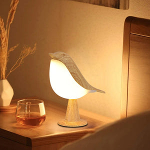 LED Night Light 3 Colors Touch Switch Bedside Light Dimmable Bird Lamps