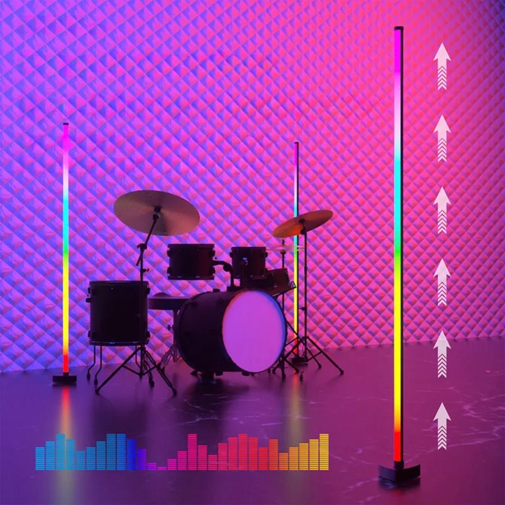 RGB LED Floor Lamp Remote APP Control Music Sync Corner Lighting