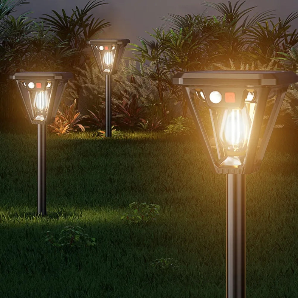 Outdoor Solar Camping Wall Lamps Lawn LED Induction Lamps Garden