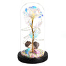 LED Glass Dome LED Enchanted Galaxy Rose with Fairy Lights in Dome
