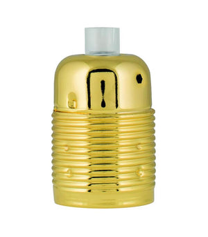 Decorative Lampholder metal E27 gold