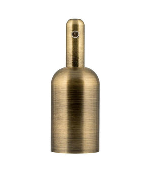 Dekorative Fassung Alu Flasche E27 bronze antik