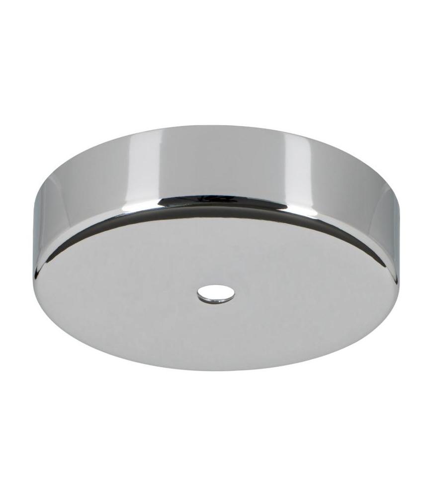 Ceiling Cup Metall Chrom + transparente Zugentlastung