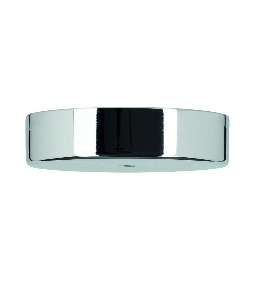 Ceiling Cup Metall Chrom + transparente Zugentlastung