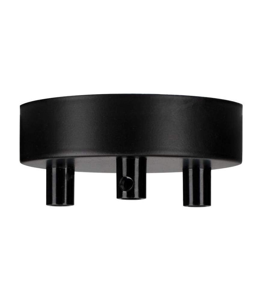 Ceiling Cup metal black multi cord 3