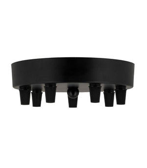 Ceiling Cup metal black multi cord 7