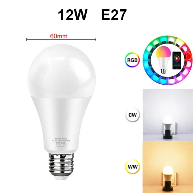 WiFi E27 Smart LED-Lampe