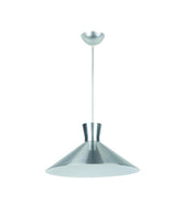 VERONE brushed silver metal pendant luminaire