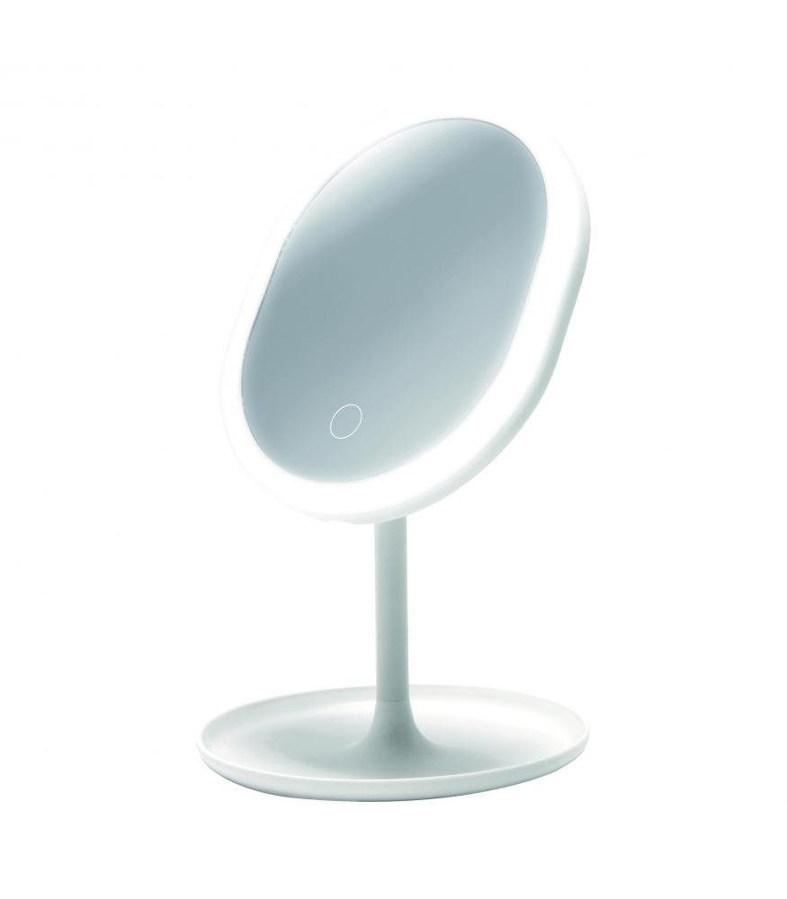 LED table mirror PRINCESSA white