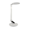 LED desk lamp RAGAS white, brightness and white light adjustable, clock
