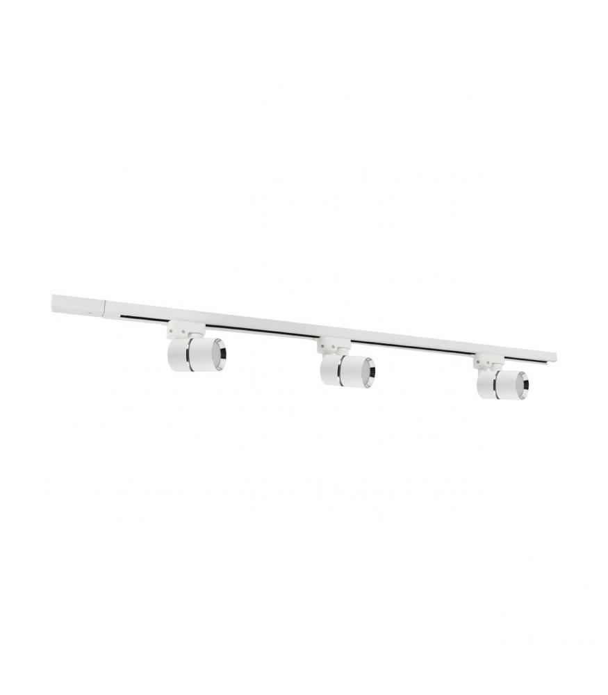 Track luminaire DIOR 3XGU10 white / chrome