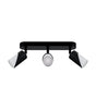 Wall and ceiling luminaire ZEBRA SPT GU10 2L black / white