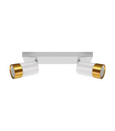 Wall and ceiling luminaire PUZON SPT GU10 2L white / gold