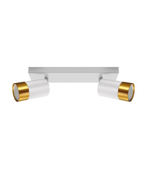 Wall and ceiling luminaire PUZON SPT GU10 2L white / gold