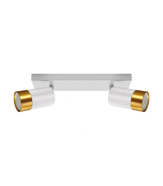 Wall and ceiling luminaire PUZON SPT GU10 2L white / gold