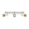 Wall and ceiling luminaire PUZON SPT GU10 2L white / gold
