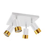 Wall and ceiling luminaire PUZON SPT GU10 4D white / gold