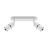 Wall and ceiling luminaire DIOR SPT GU10 2L white / chrome
