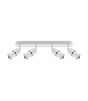 Wall and ceiling luminaire DIOR SPT GU10 3L white / chrome