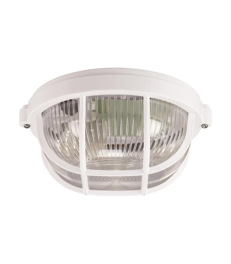 Waterproof and dustproof luminaire SALTO 10 E27 white, IP65