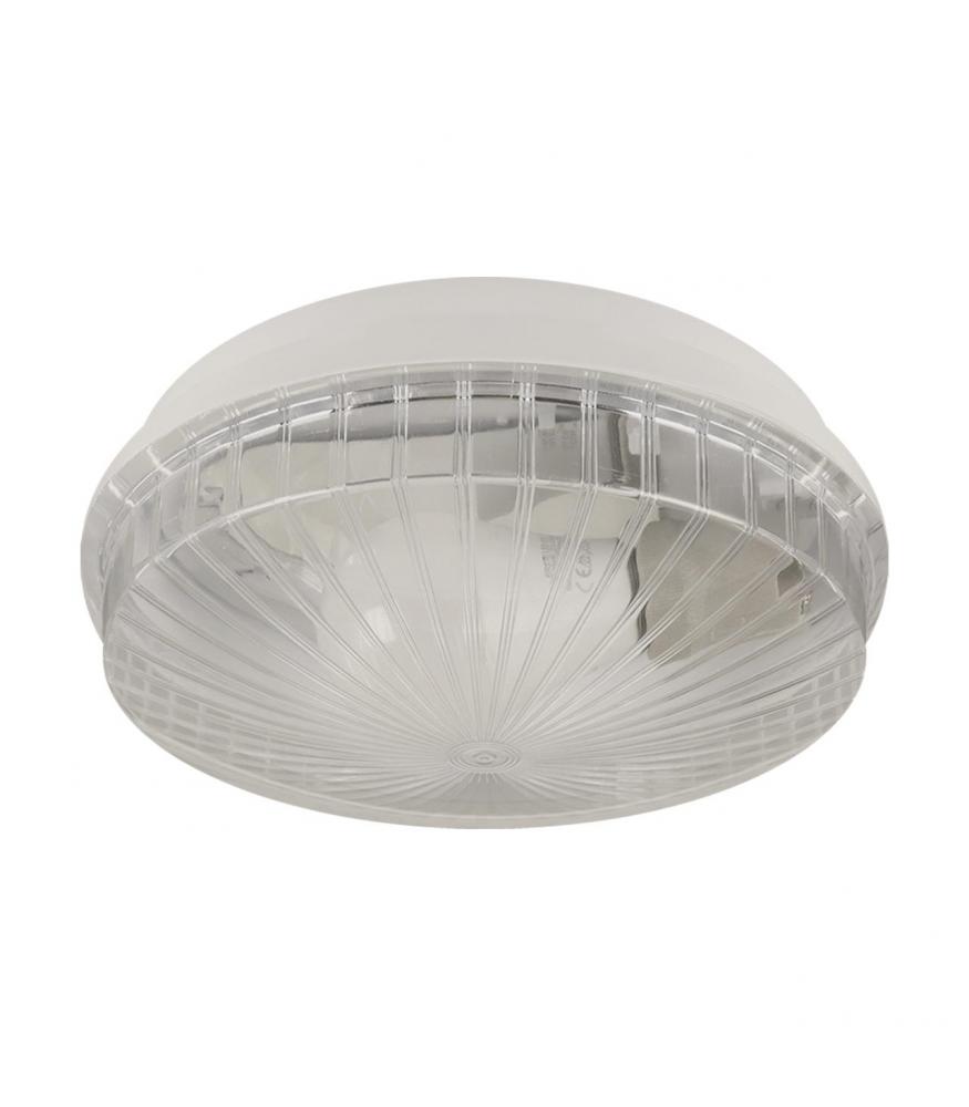 Waterproof and dustproof luminaire MONTE 60 MILK D E27 white, IP65