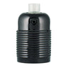 Decorative Lampholder metal E27 black-DIY – Lighting Components-Svetila.eu
