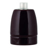 Decorative Lampholder porcelain E27 brown-DIY – Lighting Components-Svetila.eu
