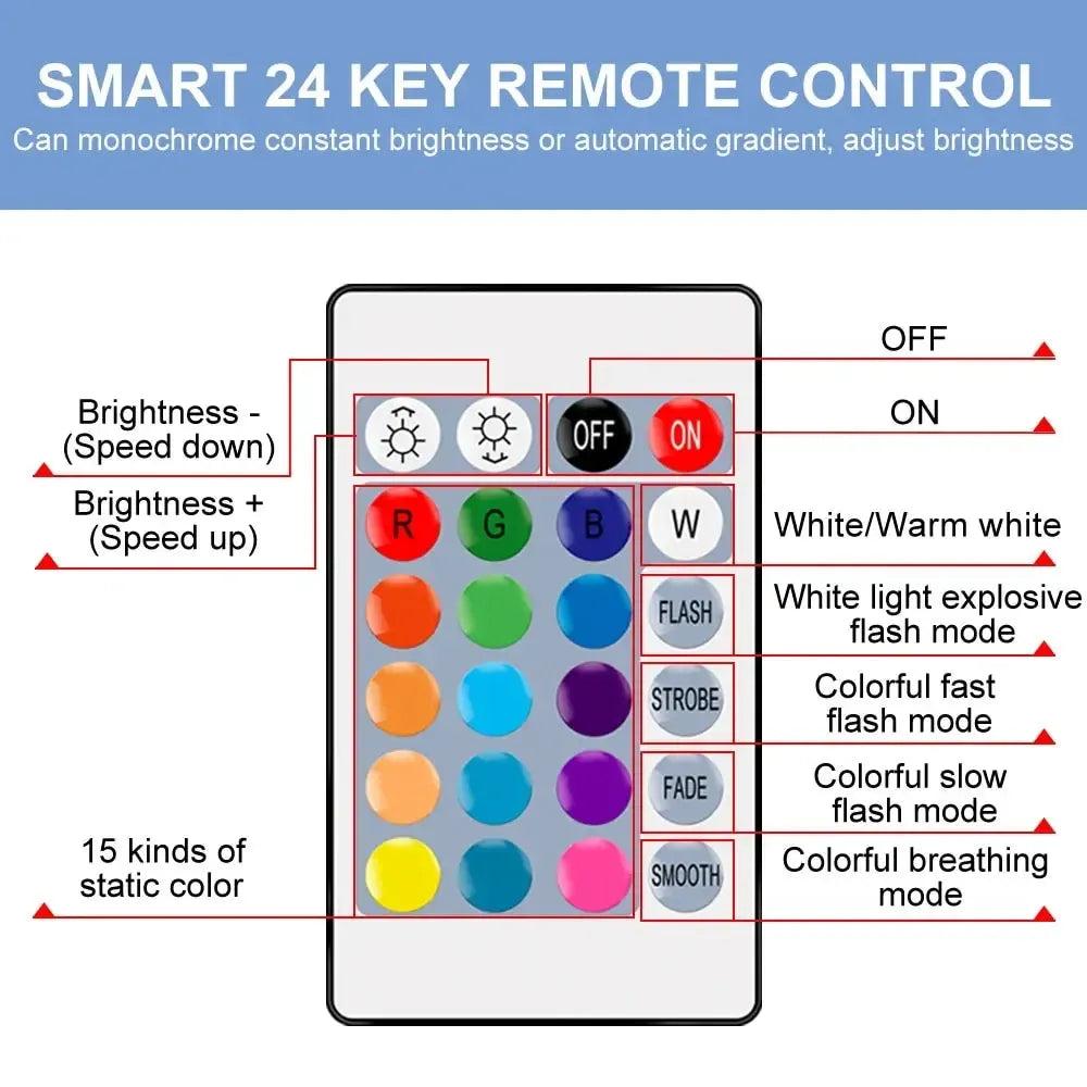 E27 Smart RGBW LED Lamp - Dimmable Color-Changing Bulb-LED Light Bulbs-Svetila.eu