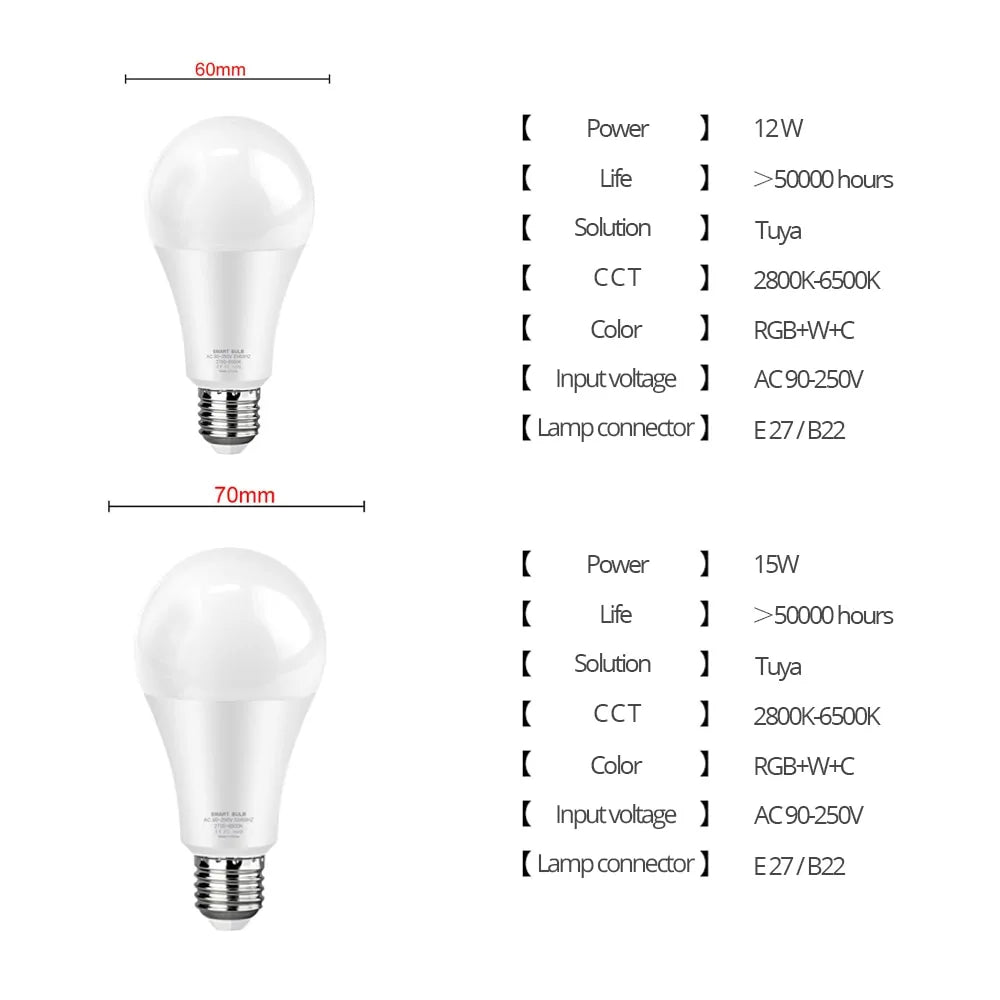 WiFi E27 Smart LED-Lampe